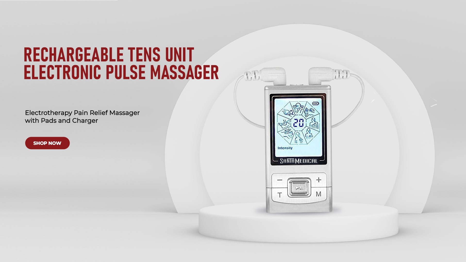 Rechargeable Tens Unit Electronic Pulse Massager