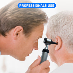Gurin GD-OTO-110 Professional Otoscope With Zippered Leather Case