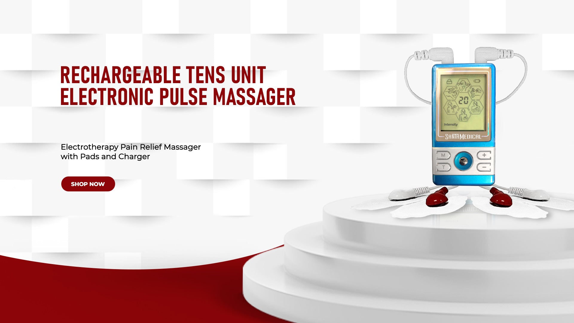 Rechargeable Tens Unit Electronic Pulse Massager