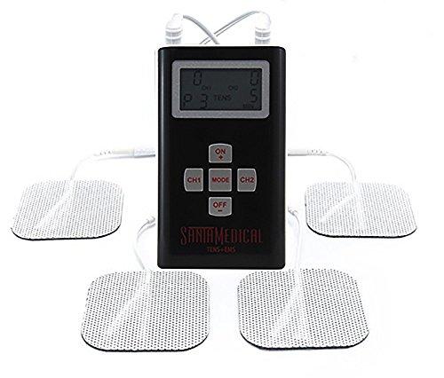 Santamedical Dual Channel TENS Unit/EMS Unit Electrotherapy Pain Relief Device