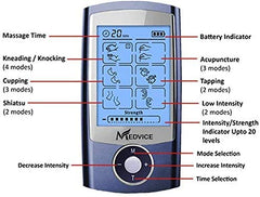 MEDVICE Rechargeable Tens Unit Muscle Stimulator