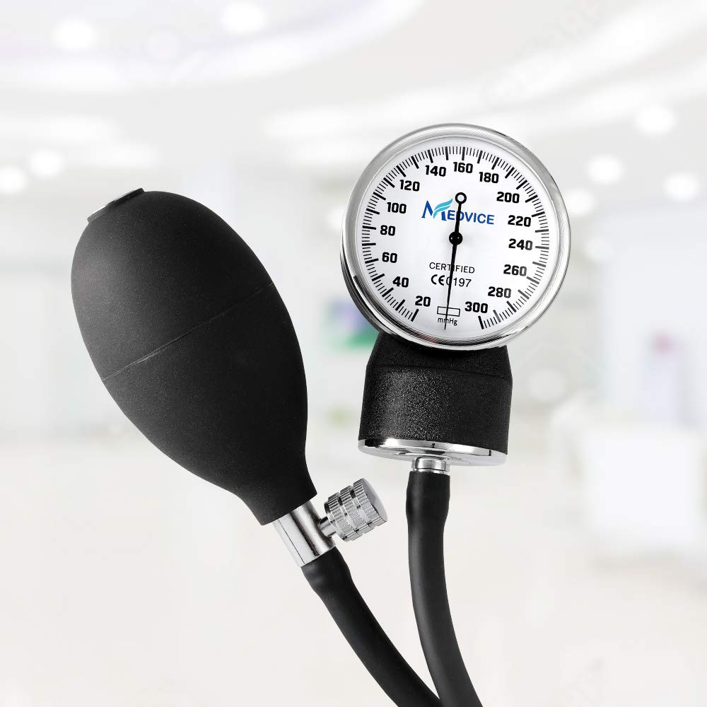 Medvice Manual Blood Pressure Cuff - Universal Size Aneroid Sphygmomanometer