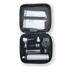 Gurin GD-OPTO-110 Professional Otoscope / Ophthalmoscope Diagnostic Instrument Set with Zippered Leather case